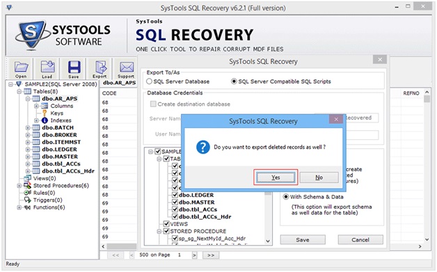 Recover Deleted SQL file