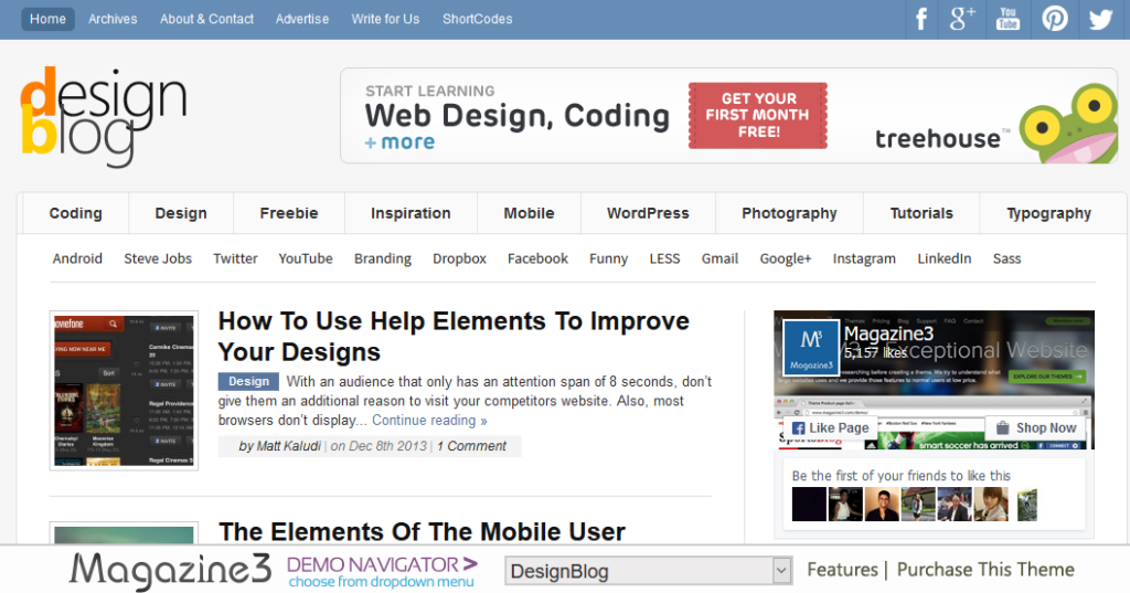 Design WordPress Theme