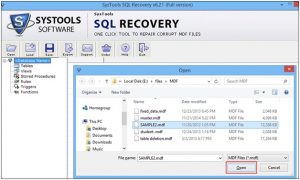 Recover SQL Database from MDF file