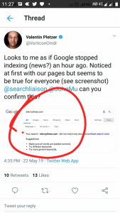 NY times Disappear from Google